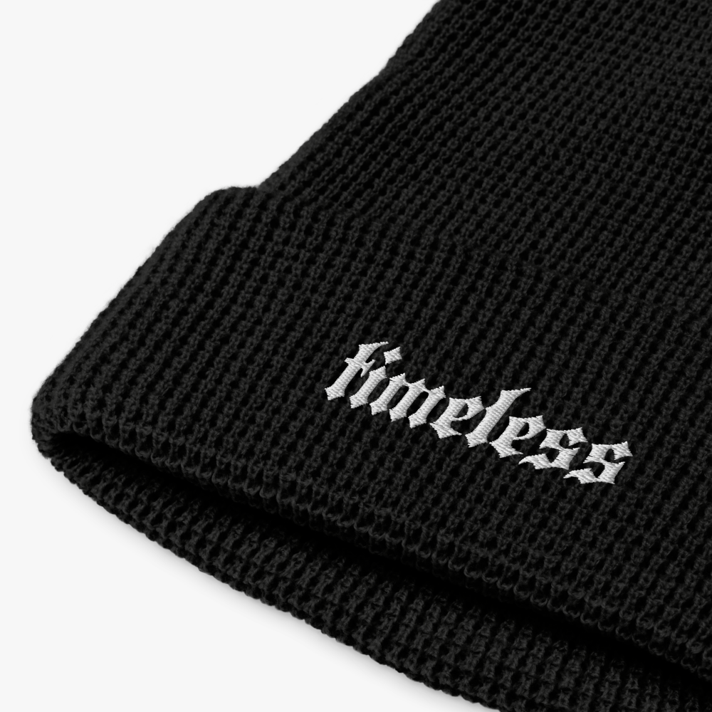 WAFFLE BEANIE BLACK