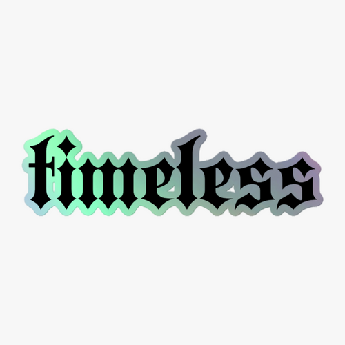 HALOGRAPHIC "TIMELESS" 2x5 STICKER