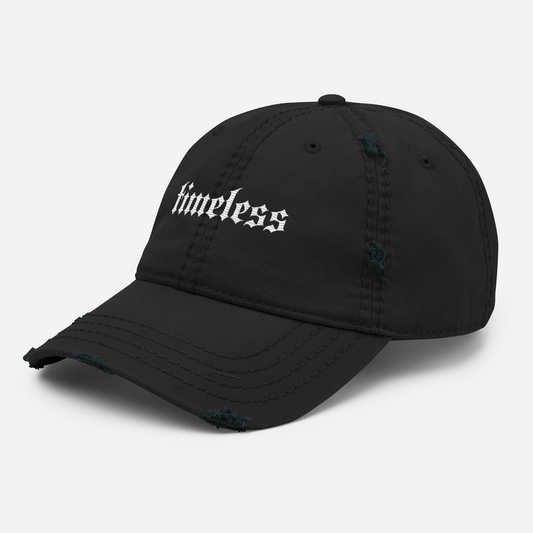 DISTRESSED "TIMELESS" HAT BLACK